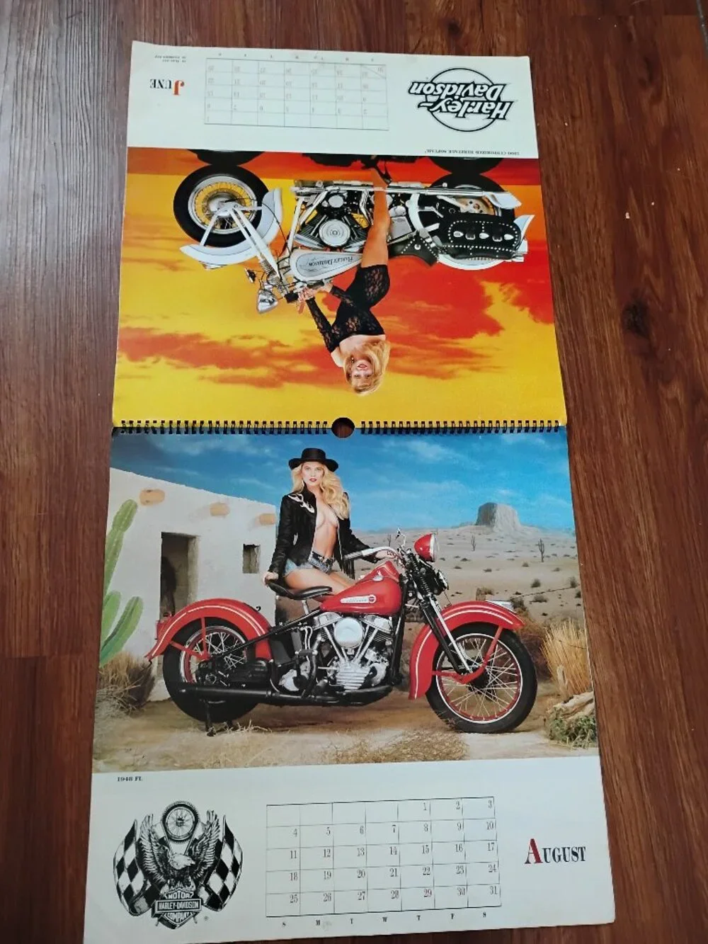 Harley-Davidson Motorcycle Dream Girls 1990 Calendar